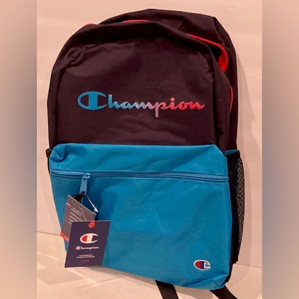 NWT Youthquake Champions Unisex Turquoise / Navy Backpack w/ Adjustable Straps